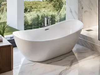 Акриловая ванна Cerutti SPA NEMI170II CT10506 отдельностоящая 170x74 см белый